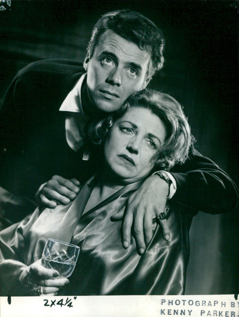 Hermione Baddeley and Dirk Bogarde - Vintage Photograph
