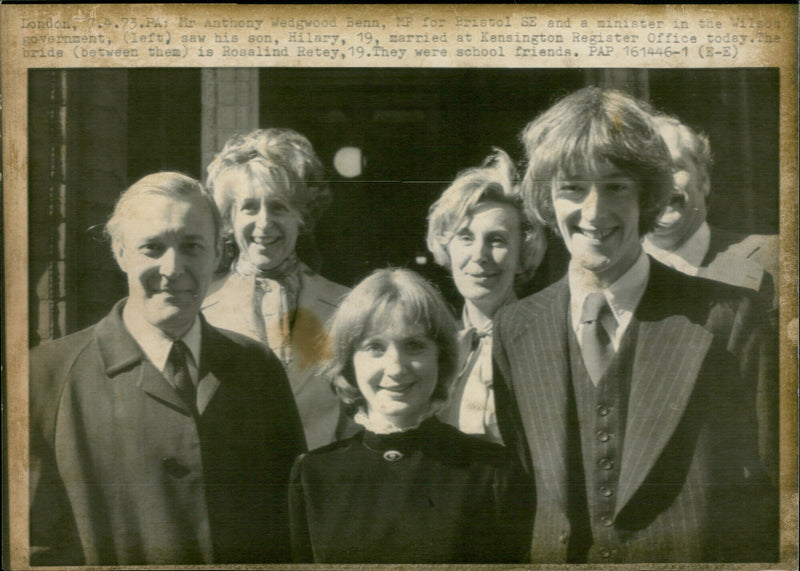 Tony Benn - Vintage Photograph