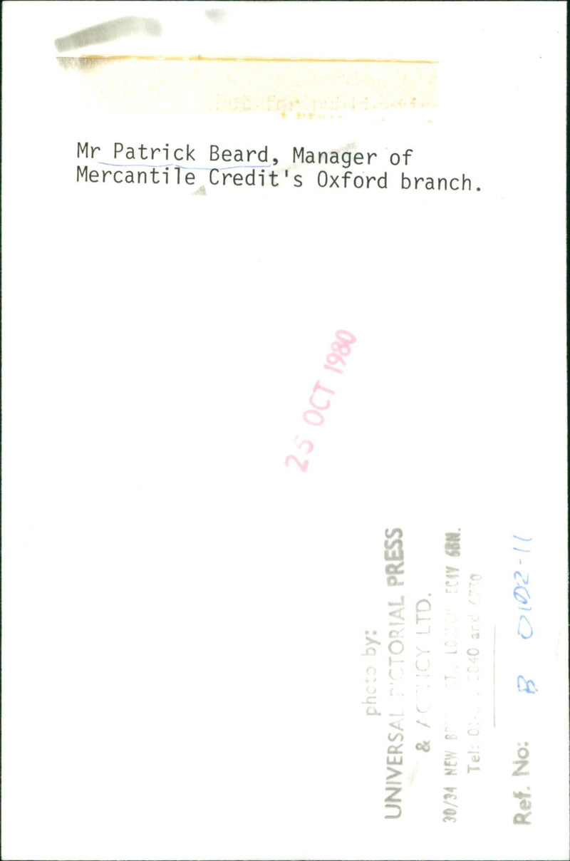 Patrick Beard - Vintage Photograph