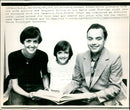 Prof Werner Arber with Wife, Antonia and Sylvia, Daughter - Vintage Photograph