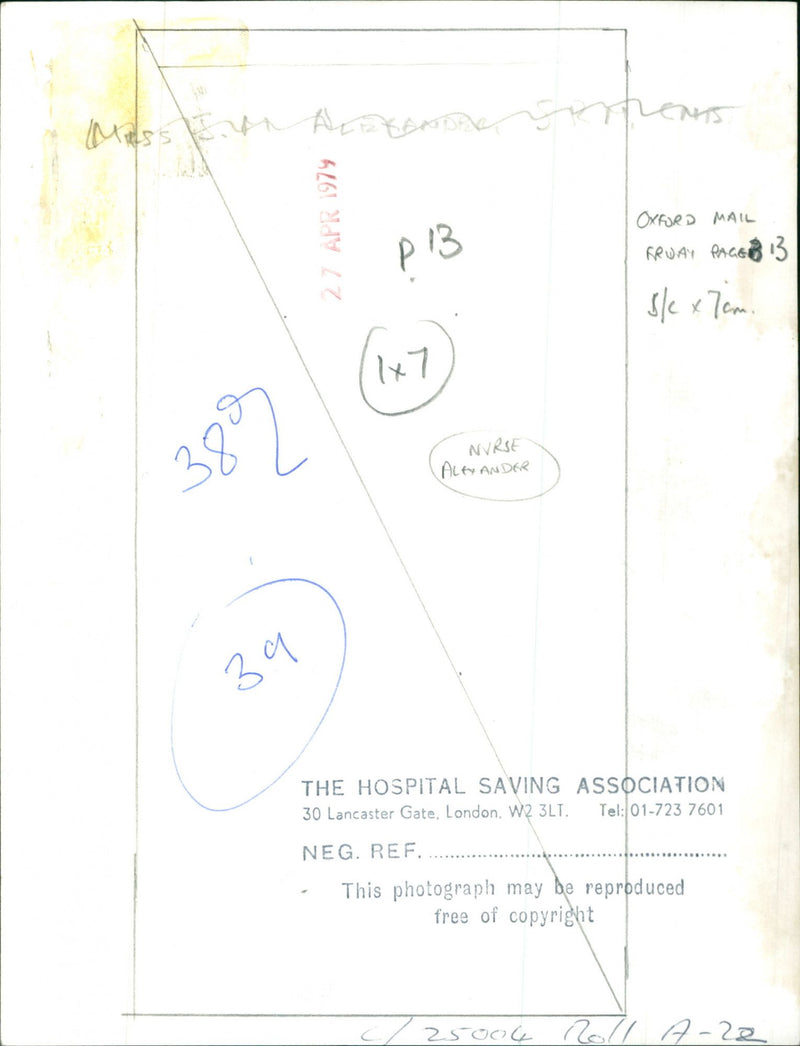 Nurse Alexander - Vintage Photograph