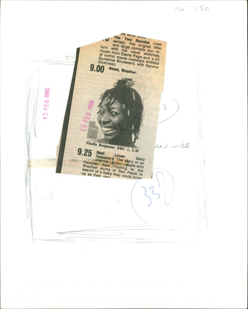 Floella Benjamin - Vintage Photograph