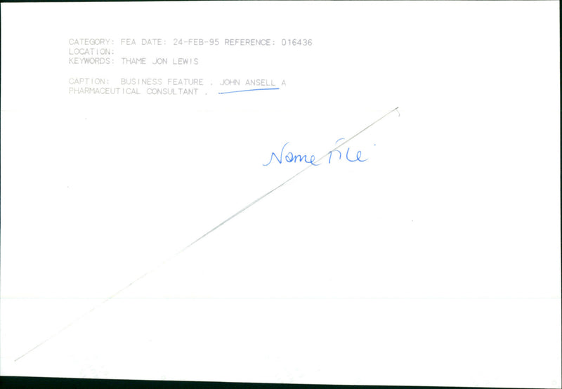 John Ansell - Vintage Photograph