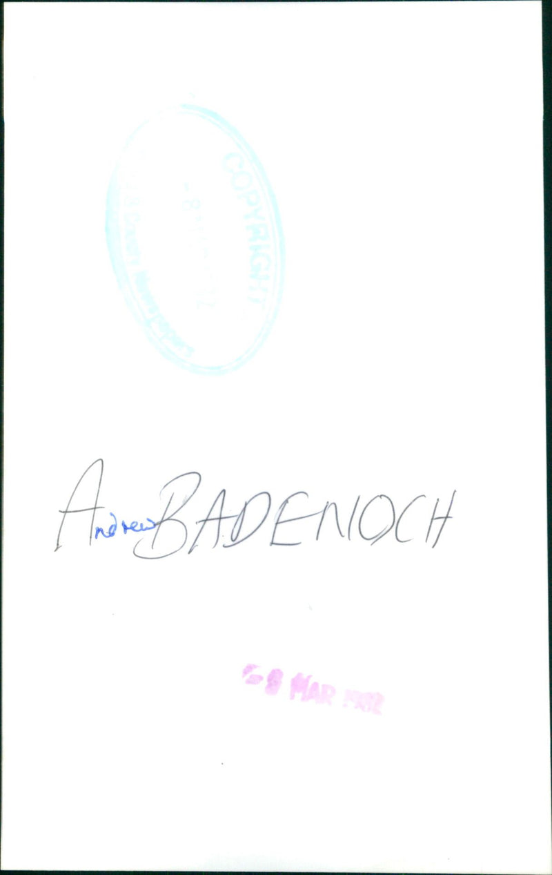 Andrew Badenoch - Vintage Photograph