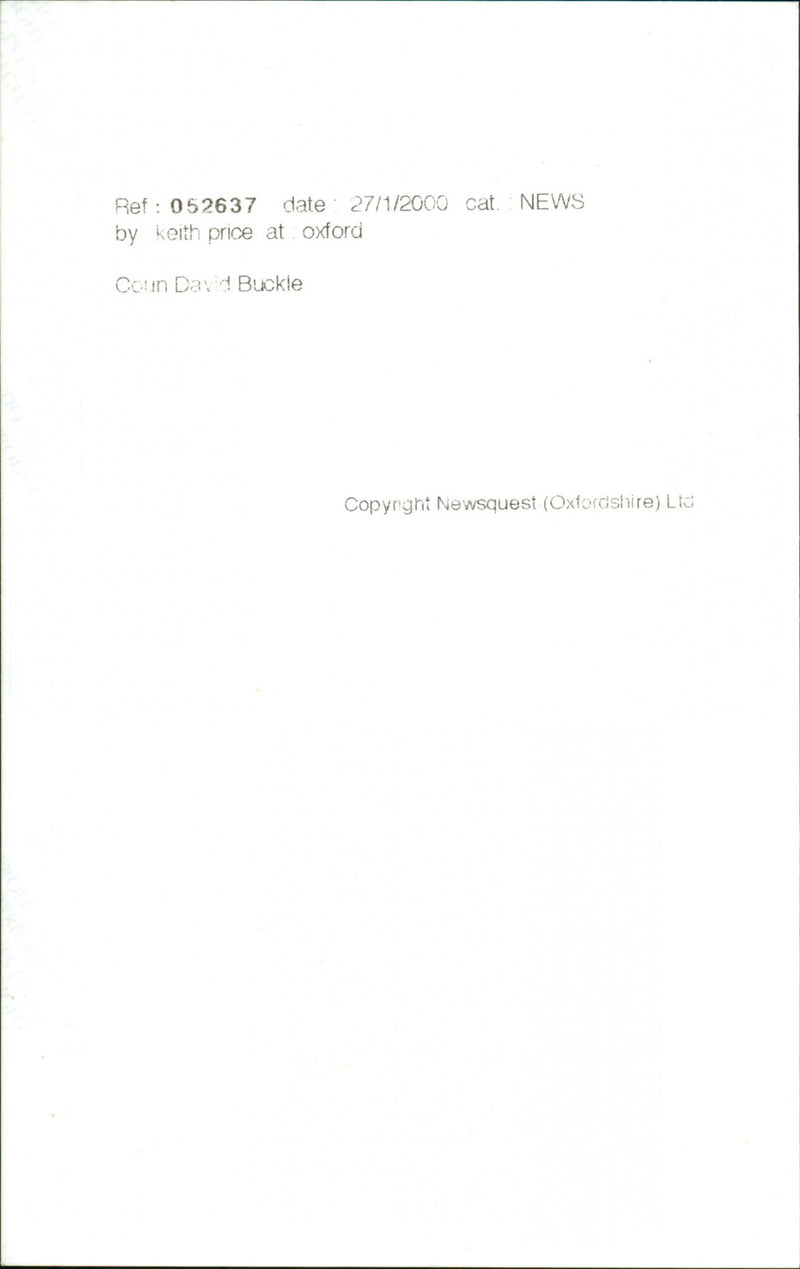 David Buckle - Vintage Photograph