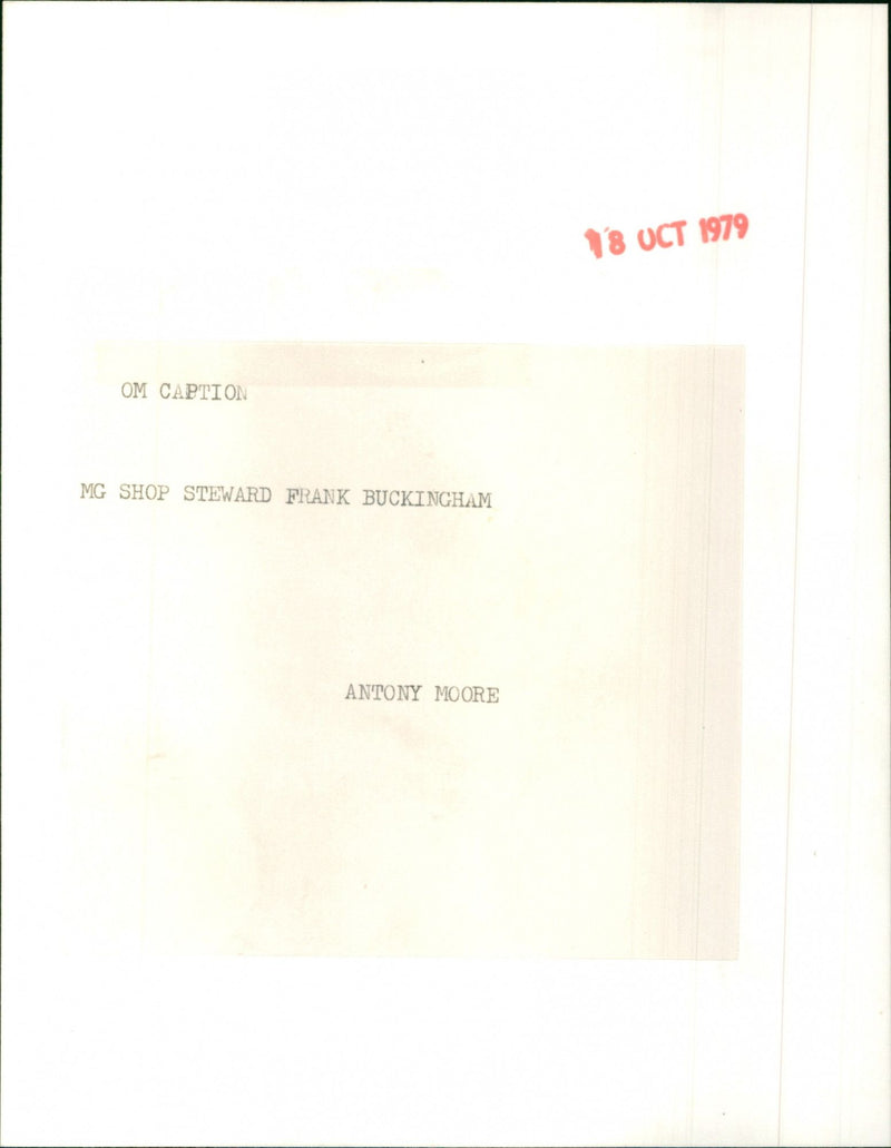 Frank Buckingham - Vintage Photograph