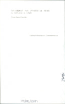 David Buckle - Vintage Photograph