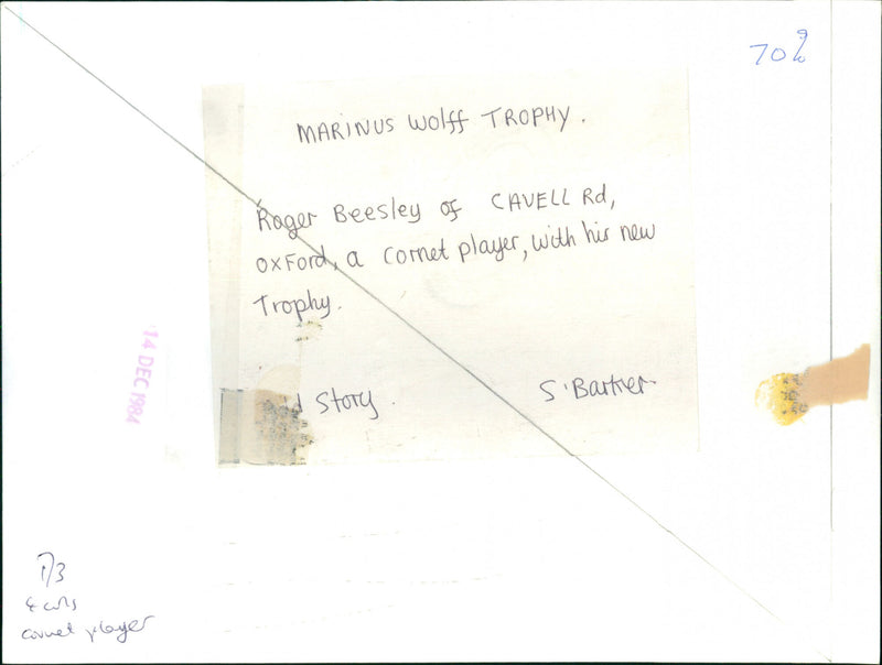 Roger Beesley - Vintage Photograph