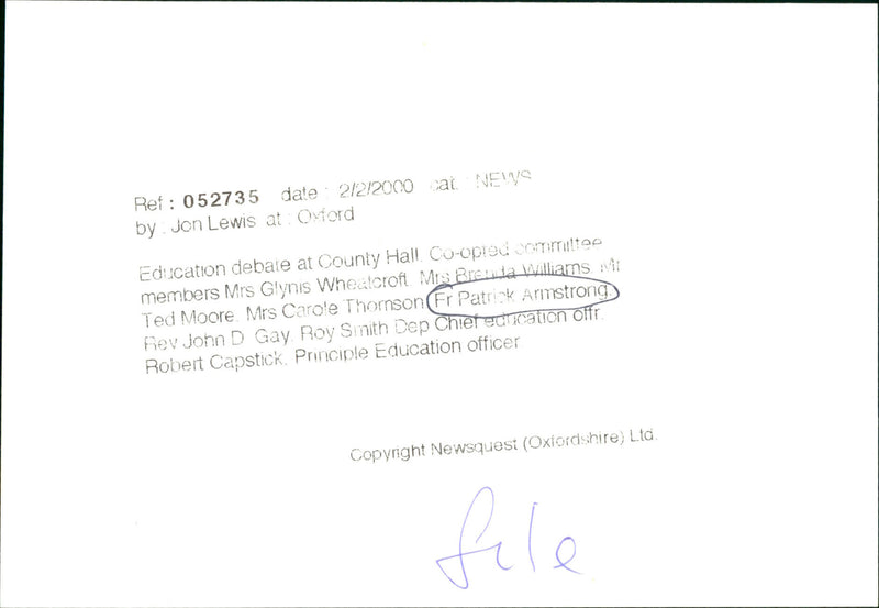 Patrick Armstrong - Vintage Photograph