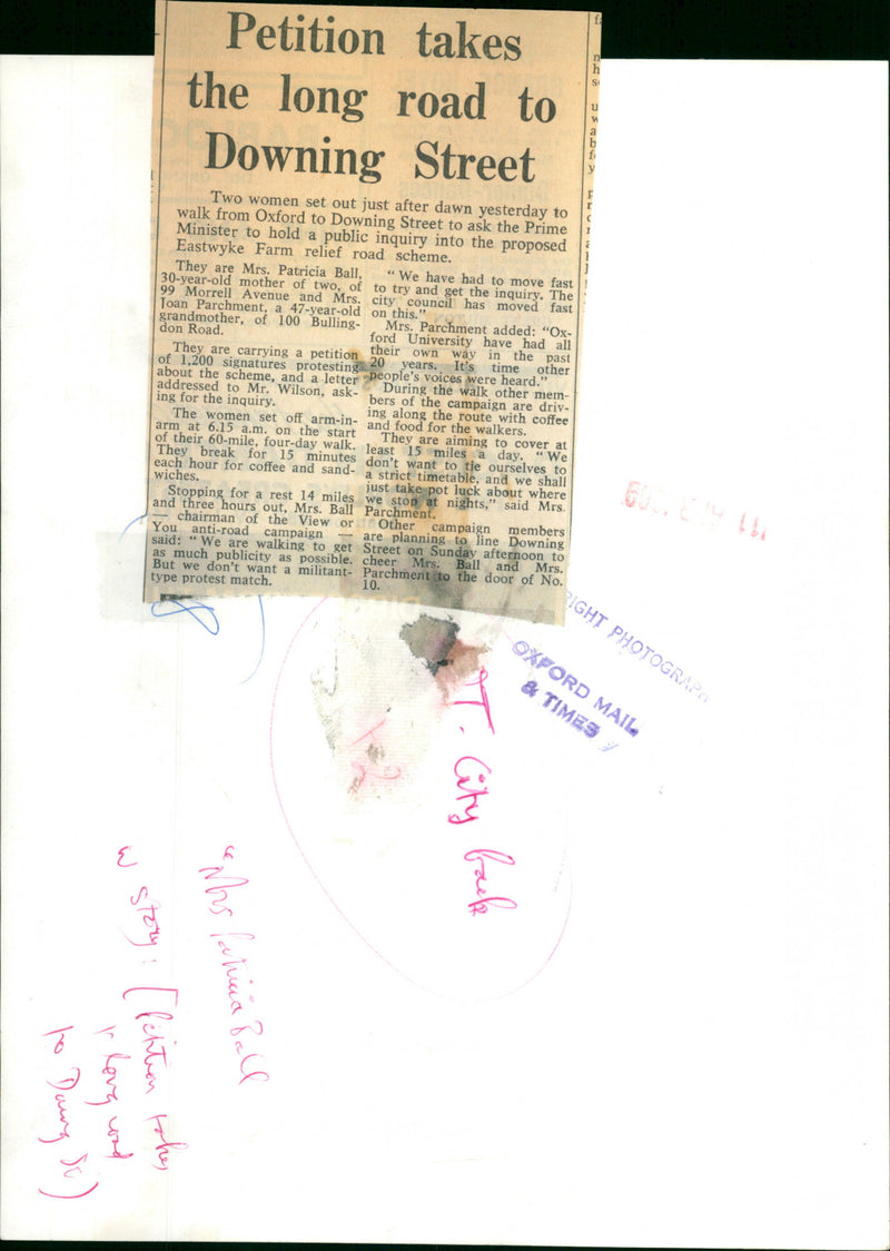 Patricia Ball and Joan Parchment - Vintage Photograph