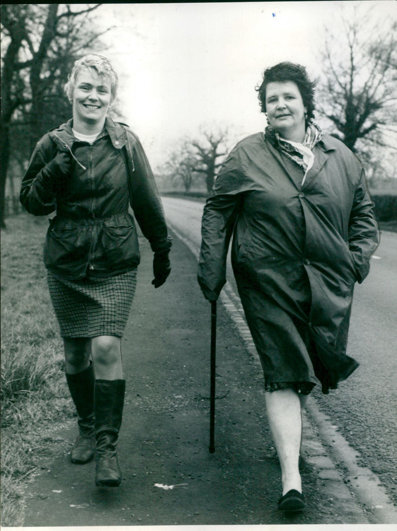 Patricia Ball and Joan Parchment - Vintage Photograph