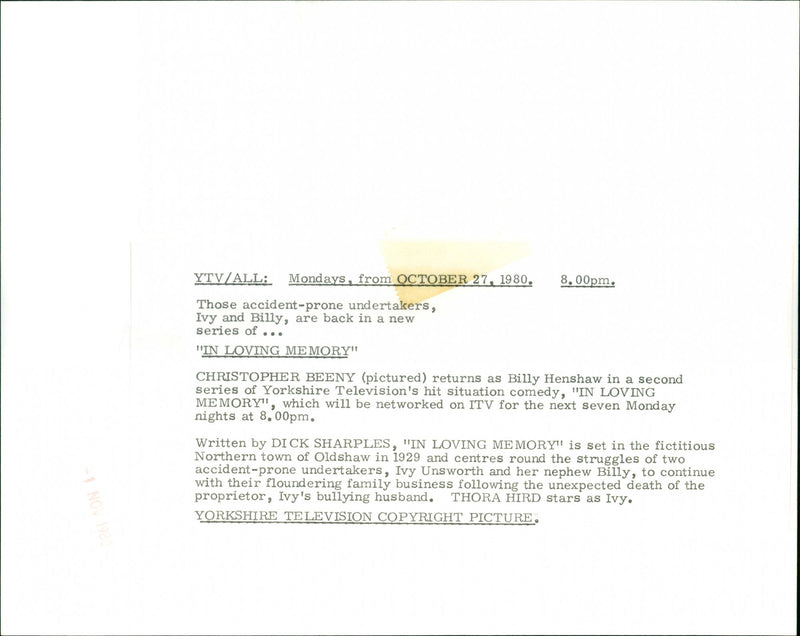 Christopher Beeny - Vintage Photograph