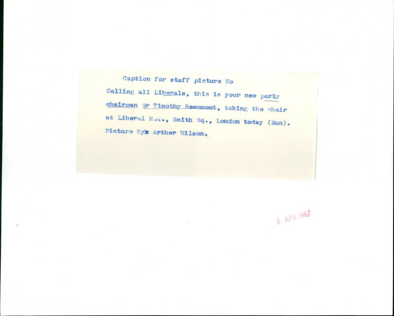 Timothy Beaumont - Vintage Photograph