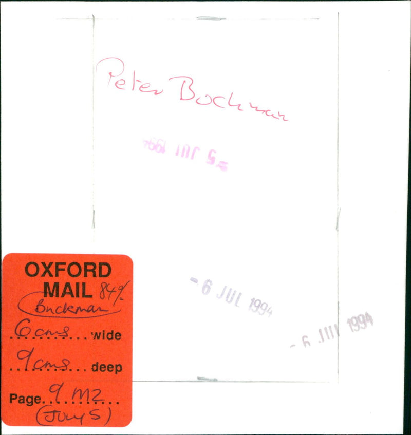 Peter Buckman - Vintage Photograph