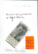 Gary Balden - Vintage Photograph