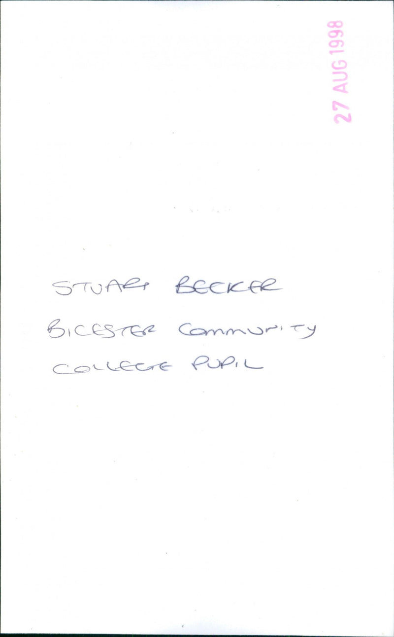 Stuart Becker - Vintage Photograph