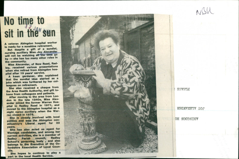 Joy Alexander - Vintage Photograph