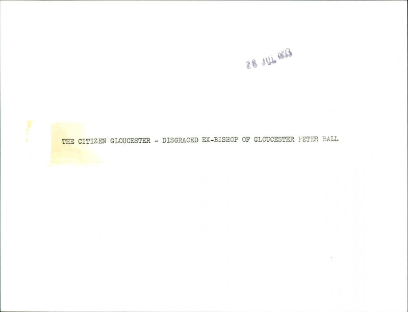 Peter Ball - Vintage Photograph