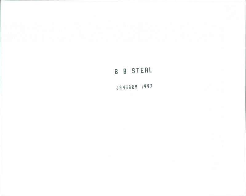 B B Steal - Vintage Photograph