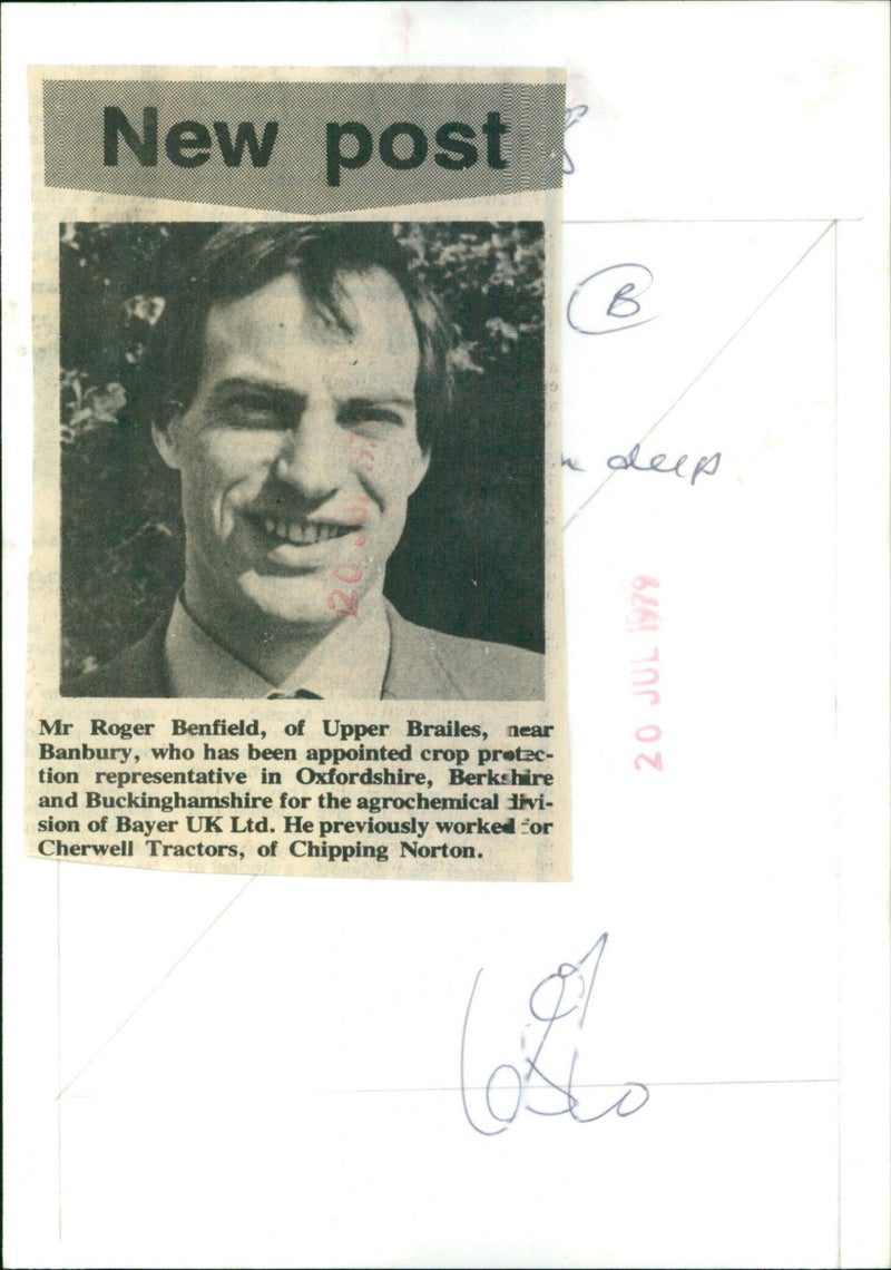 Mr. Roger Benfield - Vintage Photograph