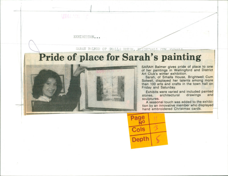 Sarah Balmer - Vintage Photograph