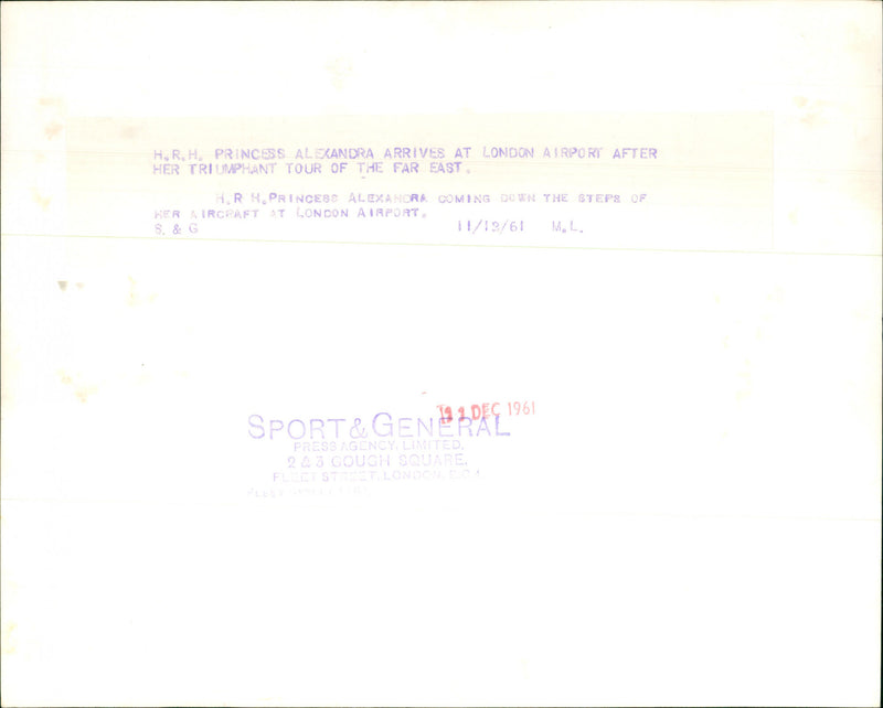 Princess Alexandra of Kent - Vintage Photograph