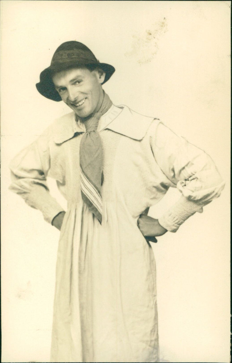 Man In a Feminine Costume - Vintage Photograph