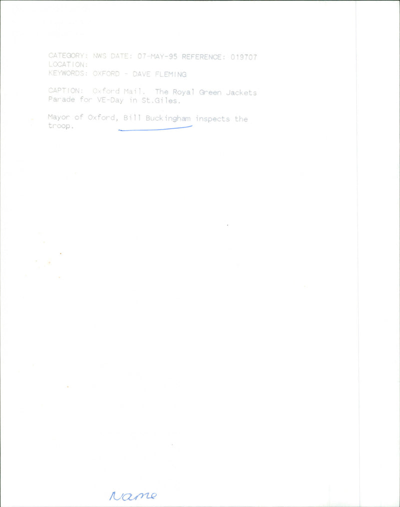 Bill Buckingham - Vintage Photograph