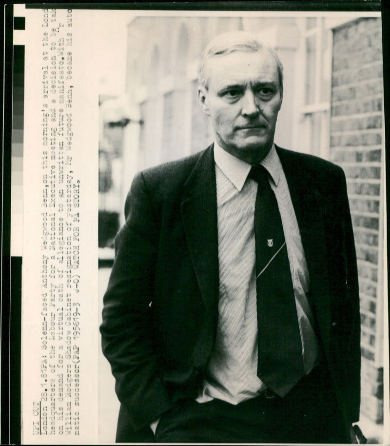 Anthony Wedgwood Benn - Vintage Photograph