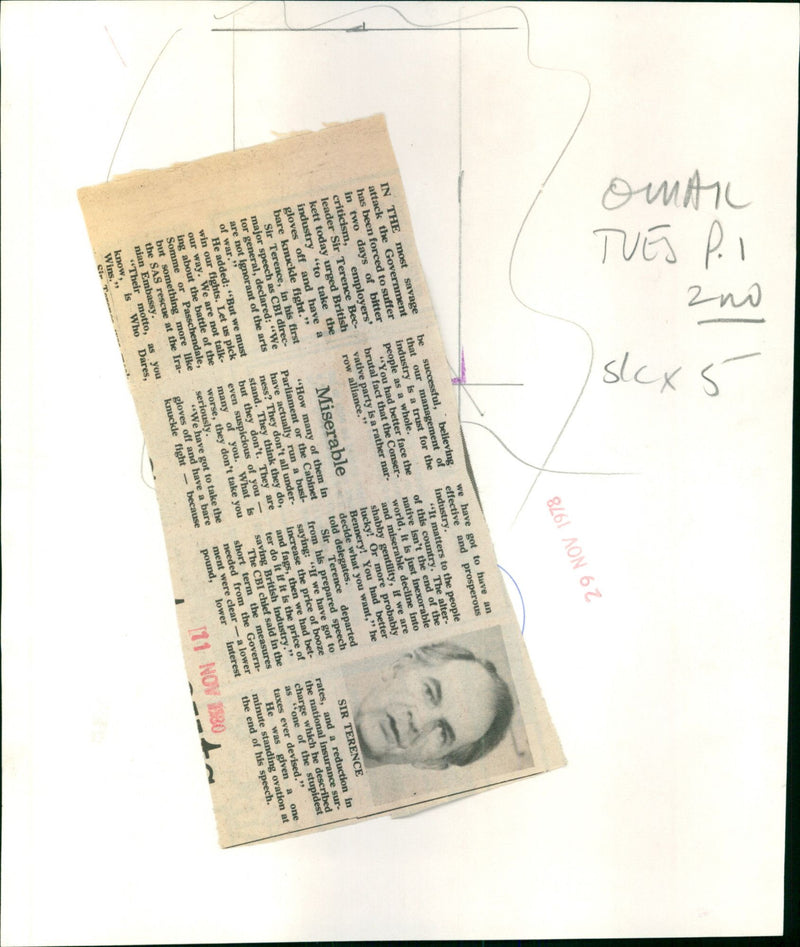 Terence Beckett - Vintage Photograph