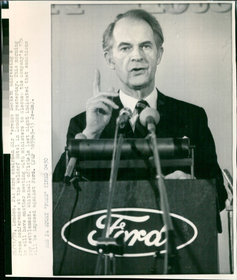 Terence Beckett - Vintage Photograph