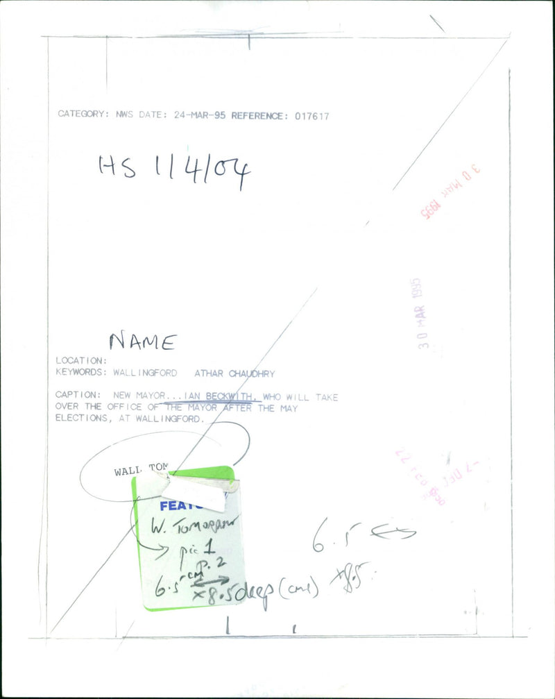 Rev. Ian Beckwith - Vintage Photograph