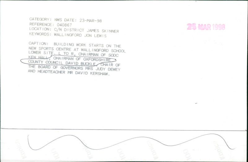 David Buckle - Vintage Photograph