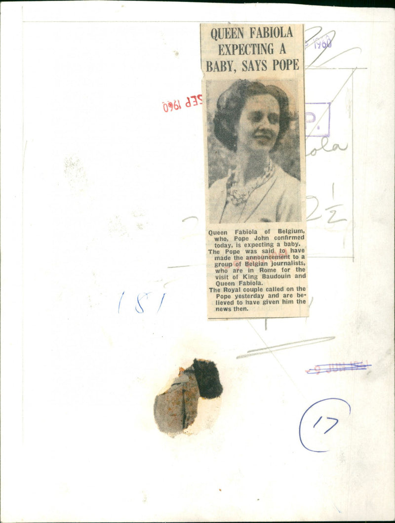 King Baudouin & Queen Fabiola - Vintage Photograph