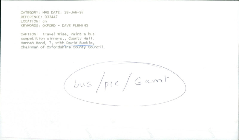 David Buckle - Vintage Photograph