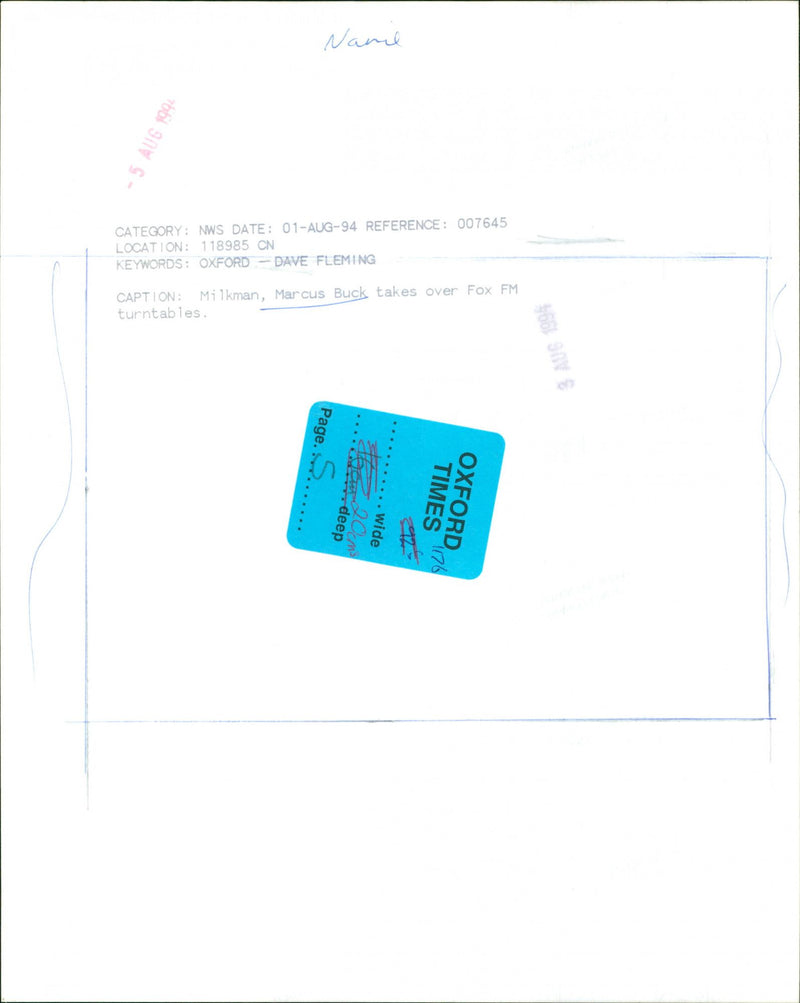 Marcus Buck - Vintage Photograph