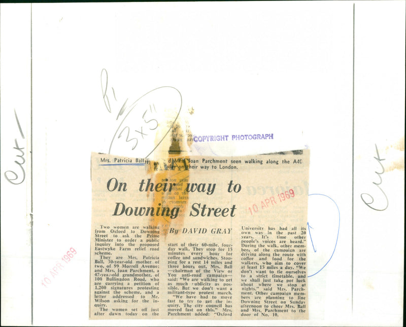 Patricia Ball and Joan Parchment - Vintage Photograph