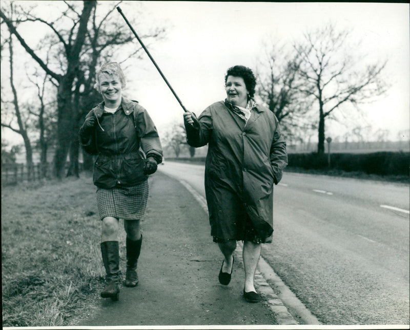 Patricia Ball and Joan Parchment - Vintage Photograph