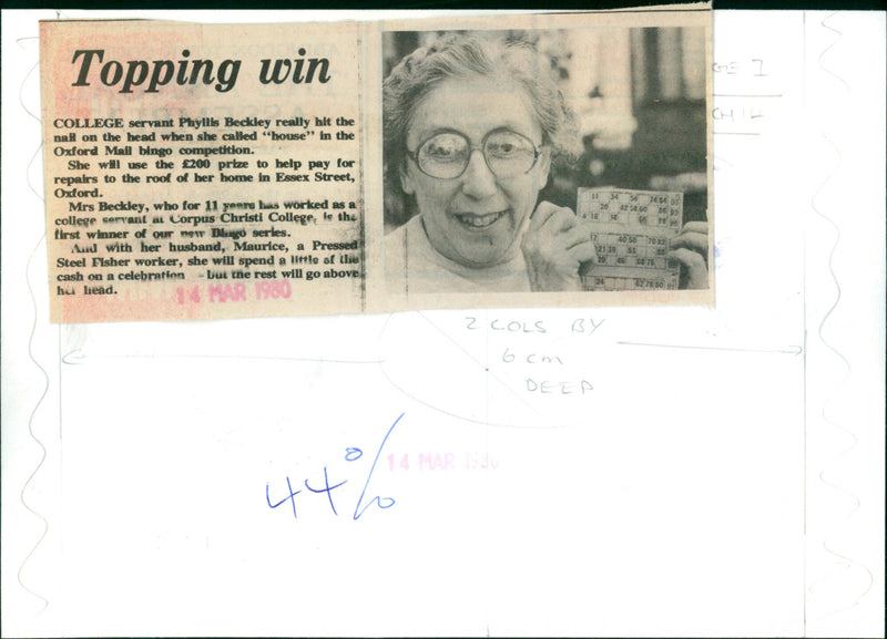 Phyllis Beckley - Vintage Photograph