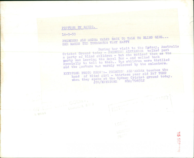 Princess Alexandra of Kent - Vintage Photograph