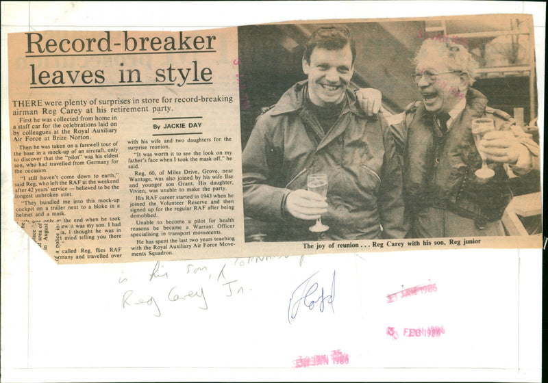 Reg Carey - Vintage Photograph