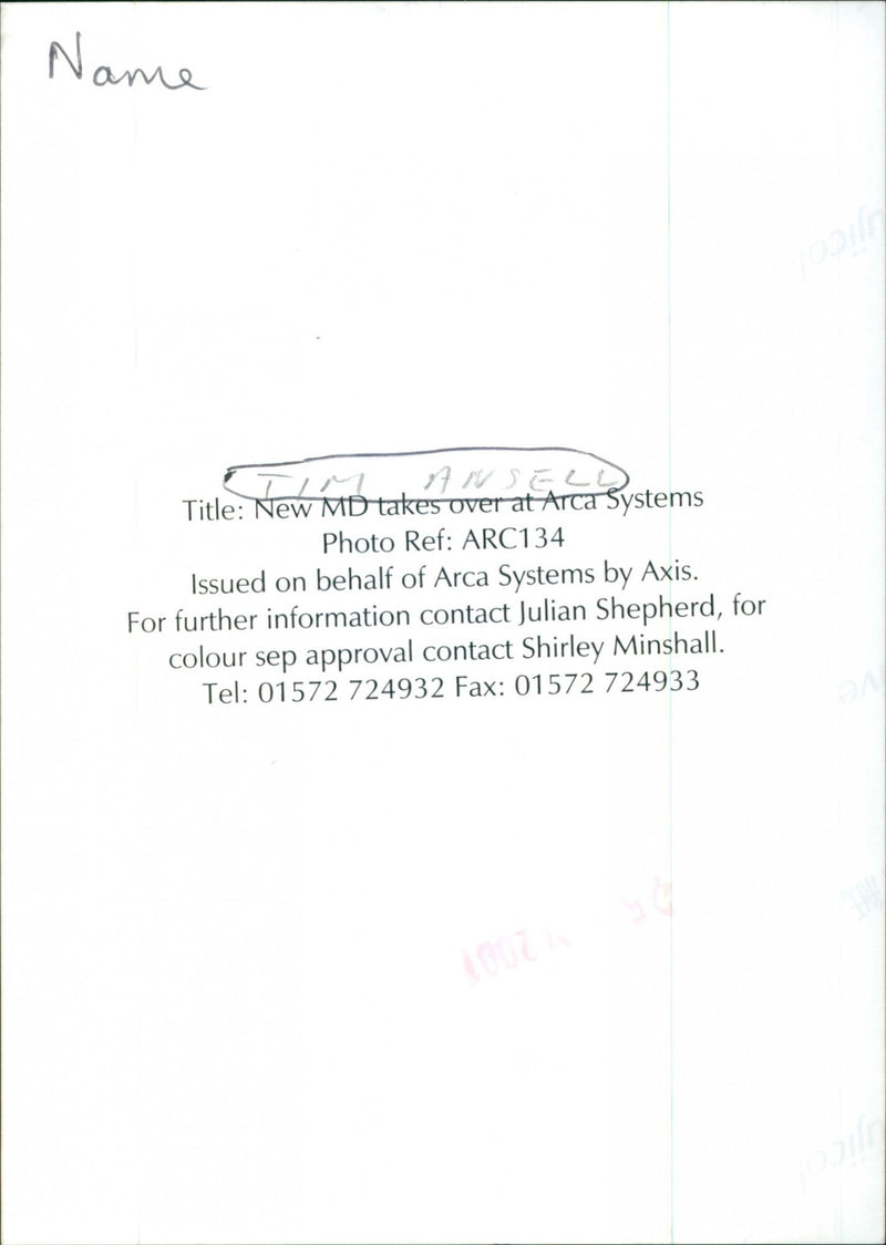 Tim Ansell - Vintage Photograph