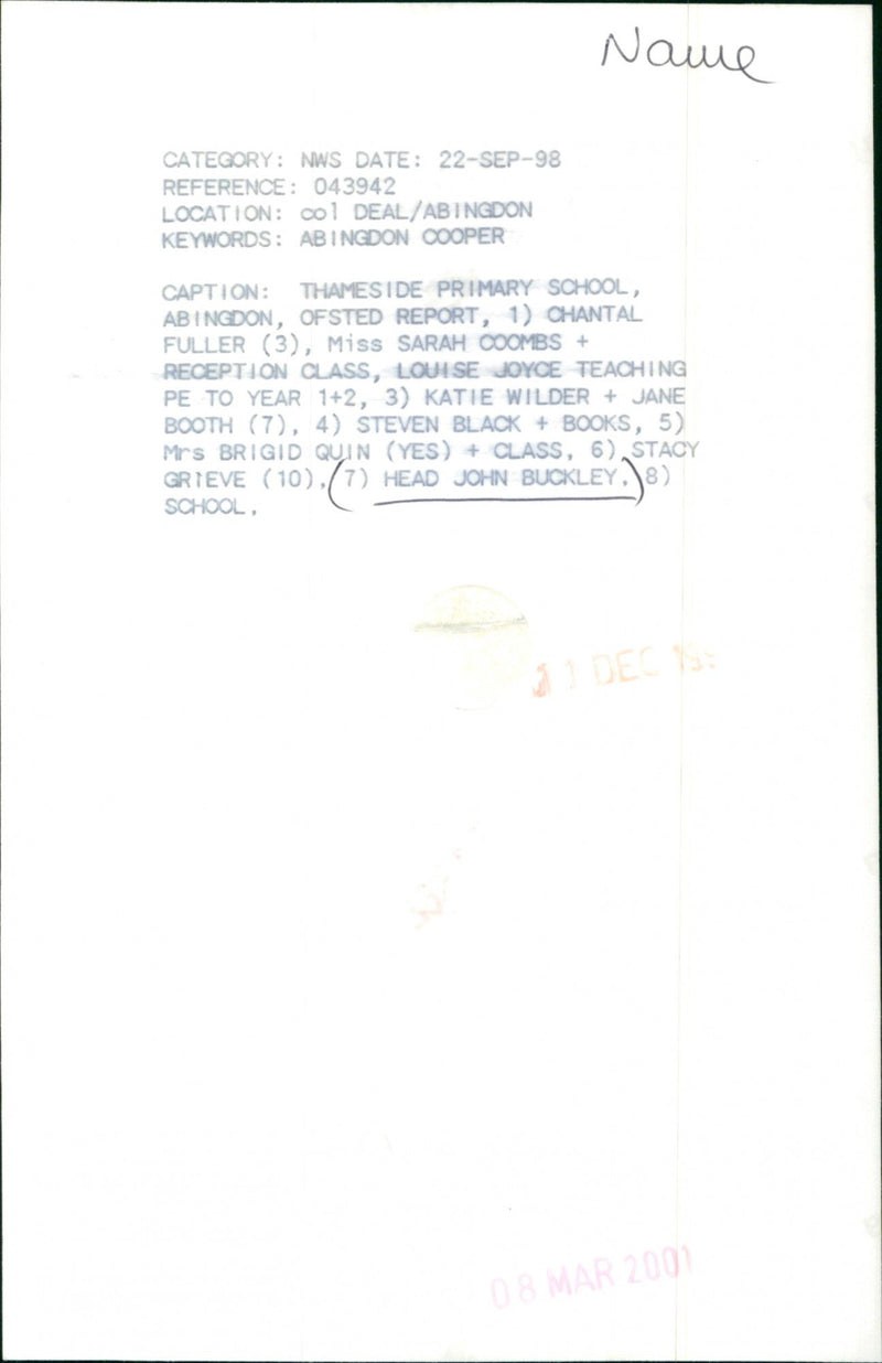 John Buckley - Vintage Photograph