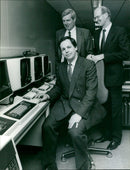 Tony Baldry at General Foods Banbury - Vintage Photograph