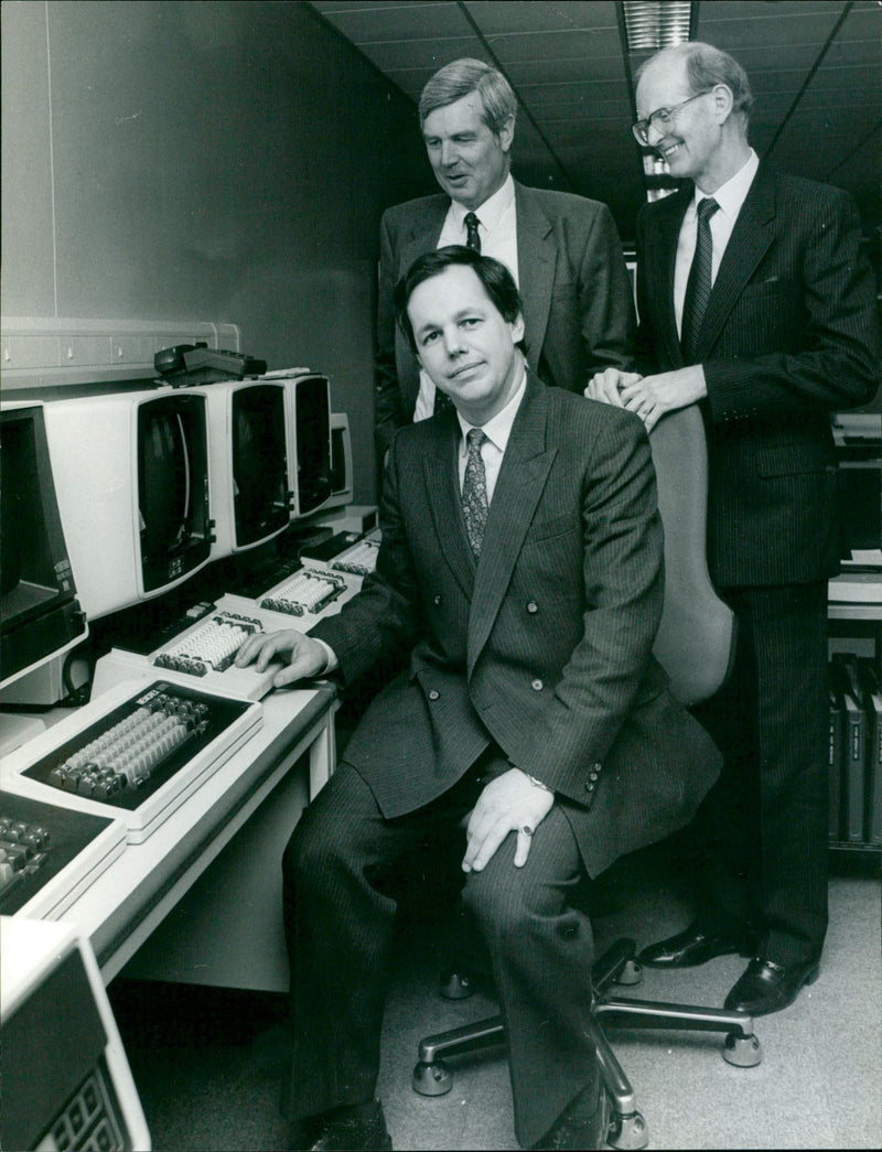 Tony Baldry at General Foods Banbury - Vintage Photograph