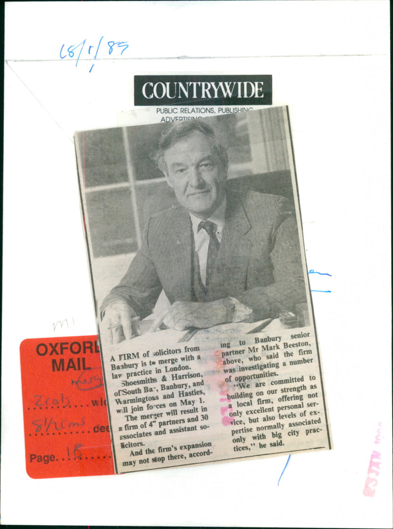 Mark Beeston - Vintage Photograph