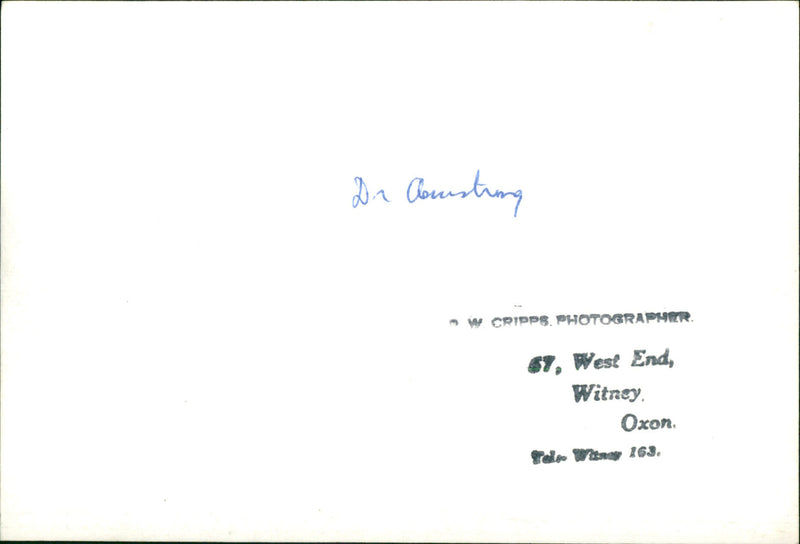 Thomas Armstrong - Vintage Photograph