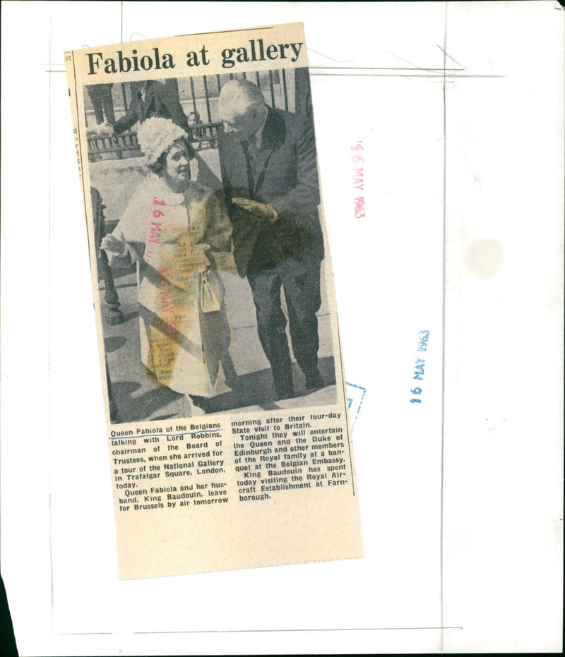 Queen Fabiola of the Belgians - Vintage Photograph