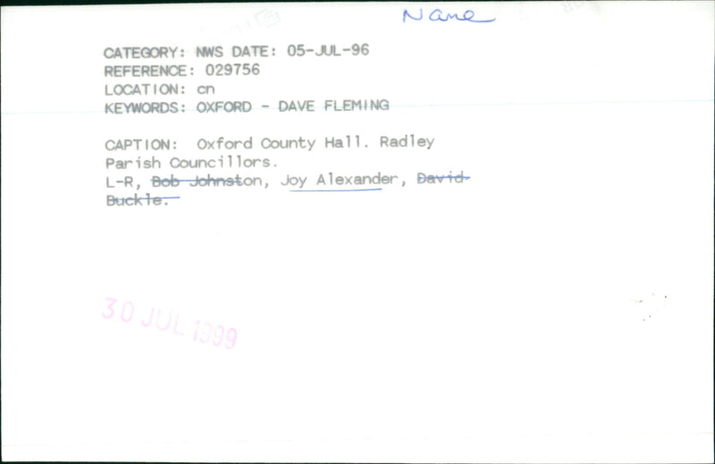 Joy Alexander - Vintage Photograph