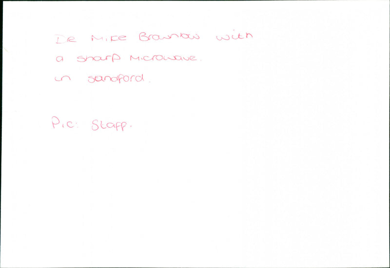 Mike Brownlow - Vintage Photograph